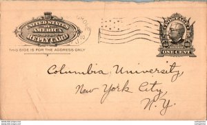 US Postal stationery 1c to New York 1910