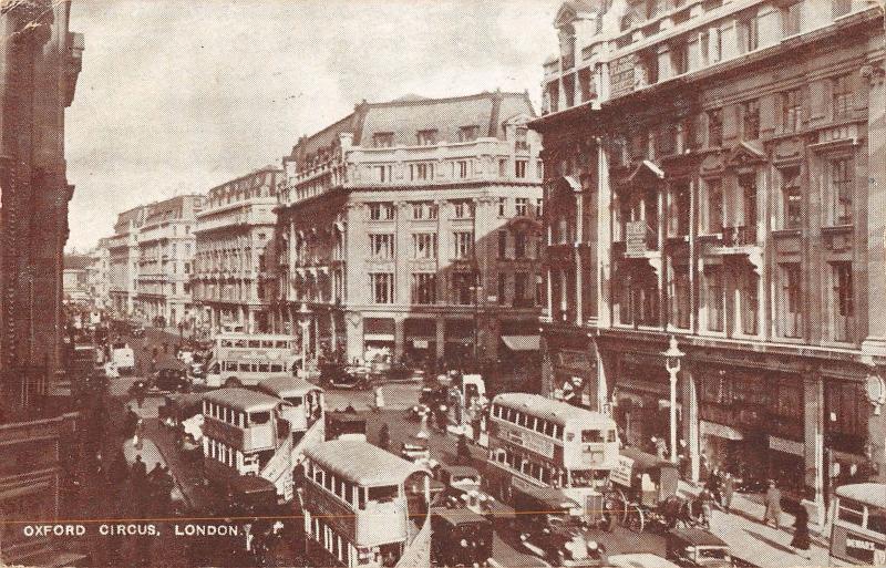 uk30096 oxford circus london real photo uk