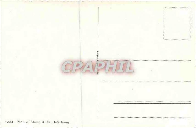 Modern Postcard Interlaken und Jungfrau Monch