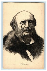 c1900s Jacques Offenbach German-French Composer Unposted PMC Postcard