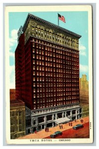 Vintage 1930's Advertising Postcard YMCA Hotel Chicago Illinois