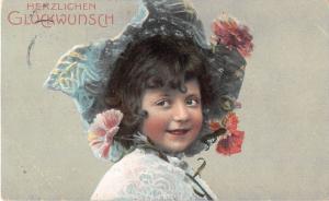 BG4269 herzlichen glückwunsch congratulations girl child   germany  greetings