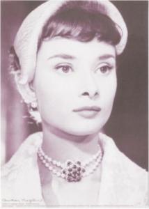 Roman Holiday Audrey Hepburn Wearing a Hat ? Postcard