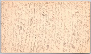 1913 Handwritten Letter From Mr. Mamil Smith South Auburn NB Posted Postcard