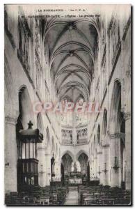 Caudebec en Caux - L & # 39Eglise The nave - Old Postcard