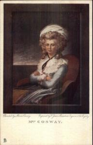 TUCK Olde Print Series #2649 Mrs. Conway Victorian Woman c1910 Postcard