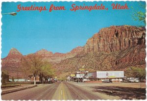 Springdale Utah Sign for Grandma's Kitchen Near Entrance Zion National PK4 by 6