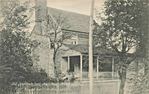 Natchez MS Old Spanish Inn 1st Home Built in The State, R. P. O. Cancel Postcard