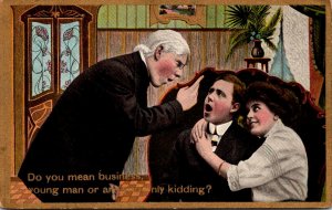 Romantic Couple Do You Mean Business