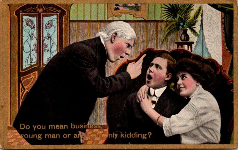 Romantic Couple Do You Mean Business