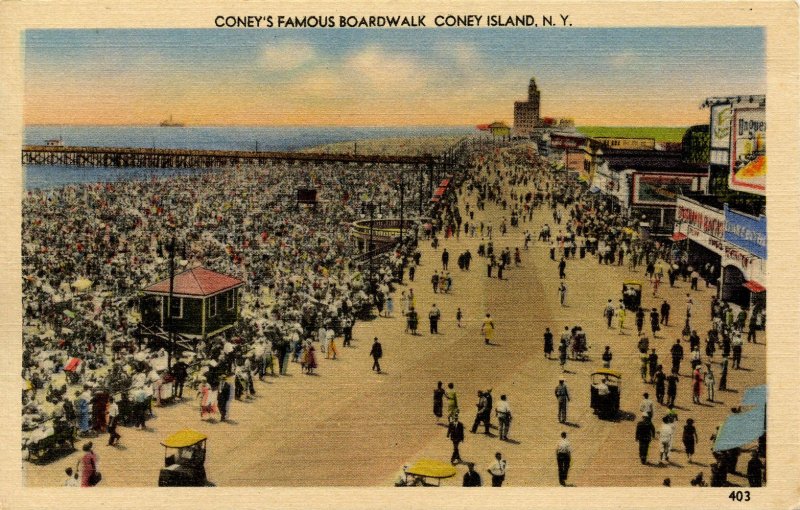 NY - Coney Island. The Boardwalk