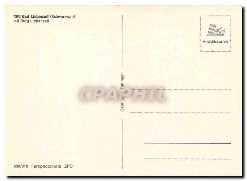 Modern Postcard Bad Liebenzell Schwarzwald