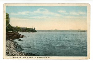 VT - Burlington. Lake Champlain from Red Rocks