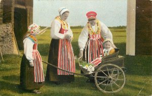 Swedish folk types from Floda Leksand Rattvik national costumes Sweden 1917