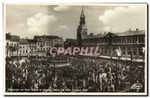 Old Postcard Ostend party Place d & # 39armes City Hotel