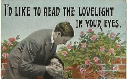 I'd like to read the lovelight in your eyes Cheeky Edwardian Couple