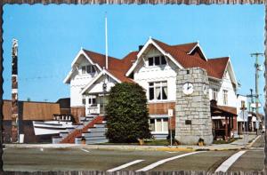 Delta Historical Museum Ladner BC British Columbia Totem Vintage Postcard D33