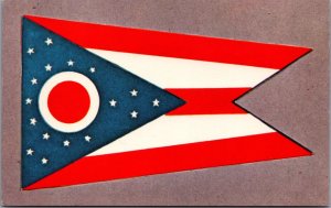 USA Ohio State Flag Chrome Postcard 03.18