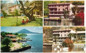 Guatemala Panajachel Hotel Tzanjuyu Lot of 4 Postcards 1950s-1960s