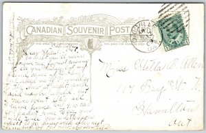 Postcard Port Stanley Ontario c1909 Hill Crest Inn Lookout Tower Elgin County