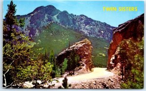 A view on South St. Vrain Highway No. 7, Twin Sisters Peaks & Baldplate Inn - CO