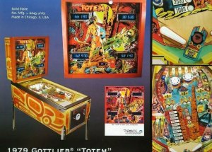 Totem Pinball Machine Art Collage Ready To Frame Artwork Retro Western Fantasy