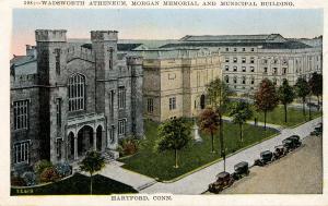 CT - Hartford. Wadsworth Atheneaum, Morgan Memorial, Municipal Building
