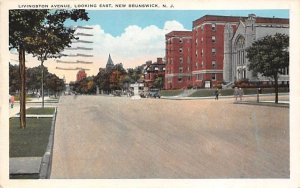 Livingston Avenue, Looking East in New Brunswick, New Jersey