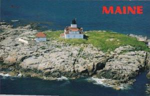 Maine Aerial View Egg Rock Lighthouse