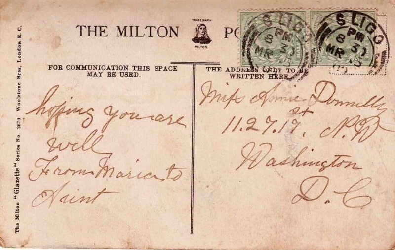 Rosses Point Sligo / Postcard / Circa 1905 / Rosse's Ross's / Irela...