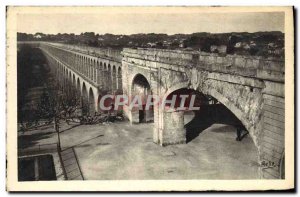 Old Postcard Montpellier L & # 39Aqueduc