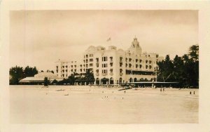 Hawaii Hotel 1930s Beach RPPC Photo Postcard 22-2144