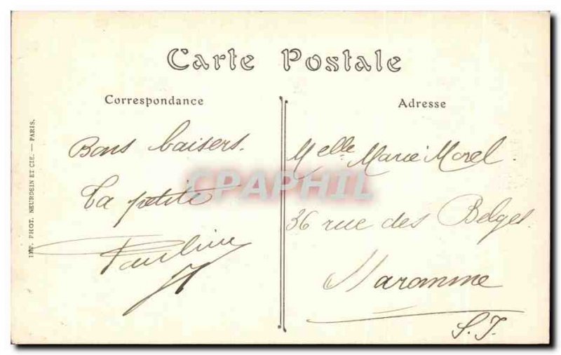 Postcard Old Paris view of the sacre Coeur Montmartre