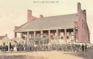 Postcard Early View of Old U.S. Jail in Fort Smith, AR.    L3