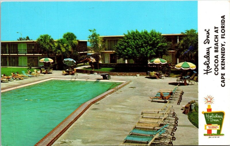 Holiday Inn Cocoa Beach Cape Kennedy Florida Fl Atlantic Drive Sign Postcard 