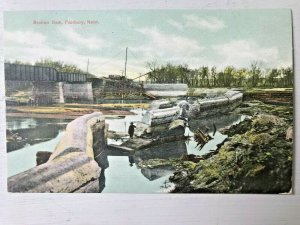 Vintage Postcard 1912 Broken Dam Fairbury Nebraska (NE)