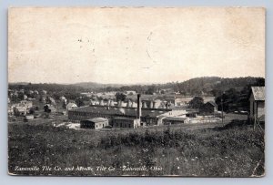 J89/ Zanesville Ohio Postcard c1910 Zanesville Tile Factory Company Kilns 165