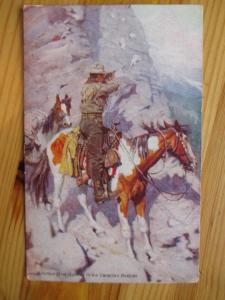 Vintage Canada Postcard - Mountain Goat Hunting In Canadian Rockies - (YY106)