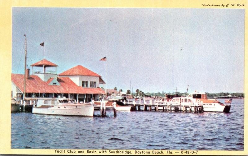 Florida Daytona Beach Yacht Club abd Basin With Southbridge Dexter Press