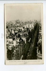 424080 Argentina Buenos Aires Avenida de Mayo air view Vintage photo postcard