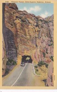 Arizona Claypool Tunnel Globe-Superior Highway 1942 Curteich