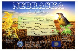 NE - Nebraska Map & Highlights   (continental size)