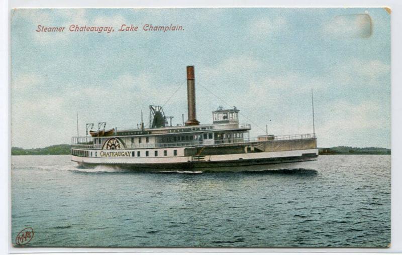 Steamer Chateaugay Lake Champlain New York Vermont 1910c postcard