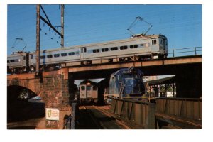 Railway Trains, Bridge, Elizabeth, New Jersey 1969