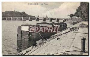 Old Postcard The port Auxonne
