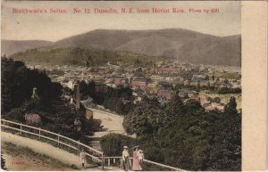 PC NEW ZEALAND, DUNEDIN FROM HERIOT ROW, Vintage Postcard (B41375)