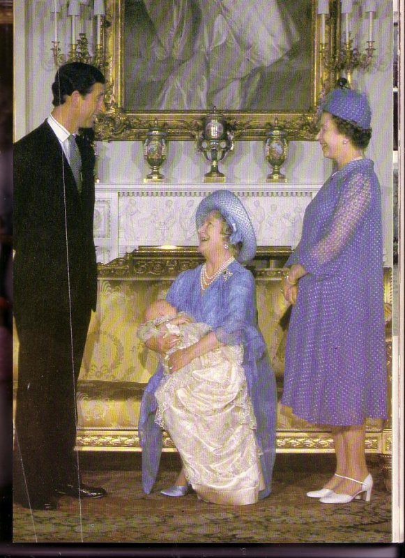 Princess Diana and Prince Charles and HRH Prince William, The Royal Baby, 1982.