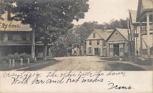 Jamaica VT Dry Goods Store Hotel Barn & Livery Stable Dirt Street RPPC