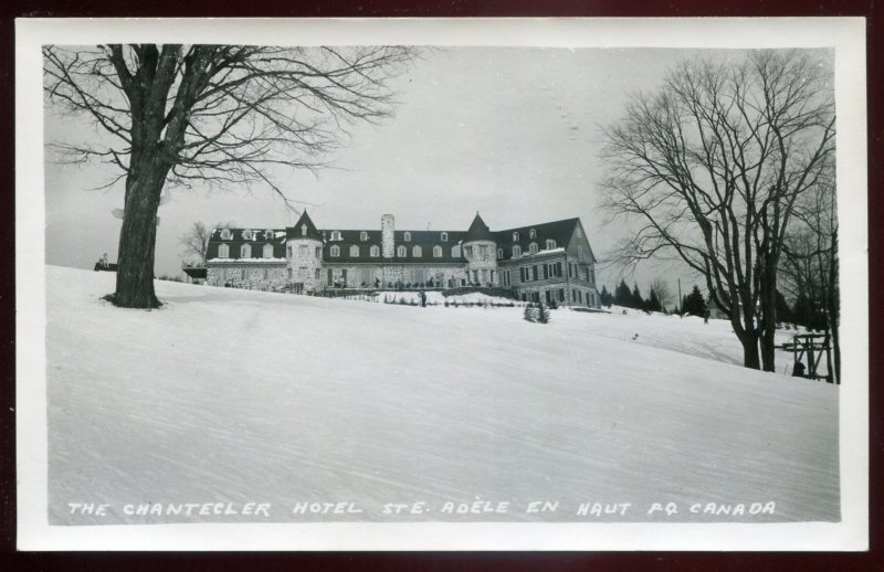 h2173 - STE. ADELE EN HAUT Quebec 1940s Chantecler Hotel. Real Photo Postcard