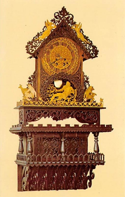 The Creation Bily Clock Exhibit Spillville, Iowa USA View Postcard Backing 